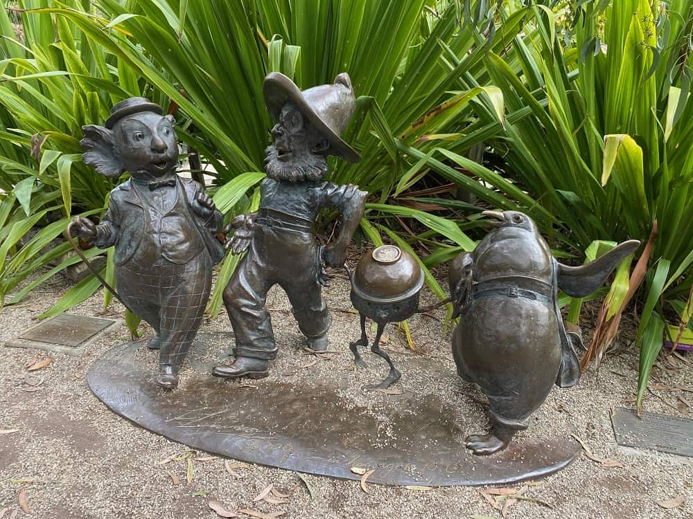 Magic Pudding sculpture in the Ian Potter Children's Garden Melbourne