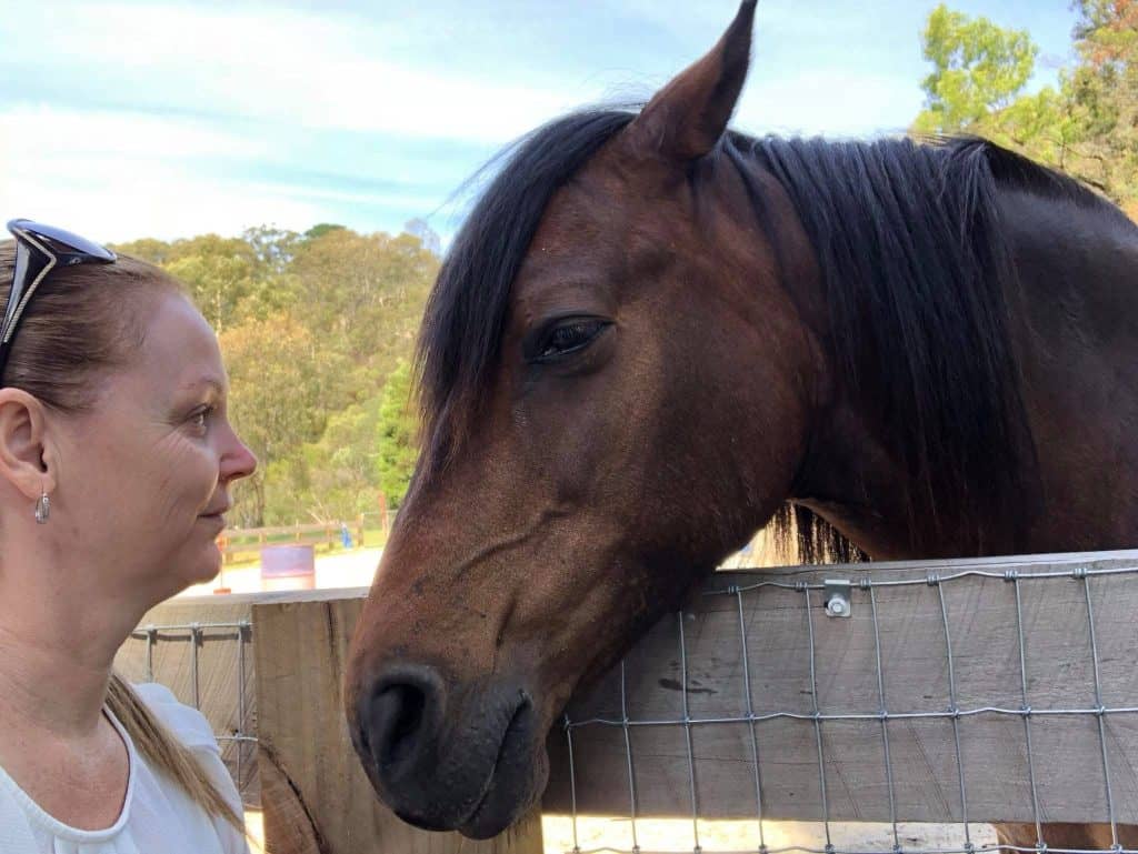 Janine & horse at Collingwood Children's Farm